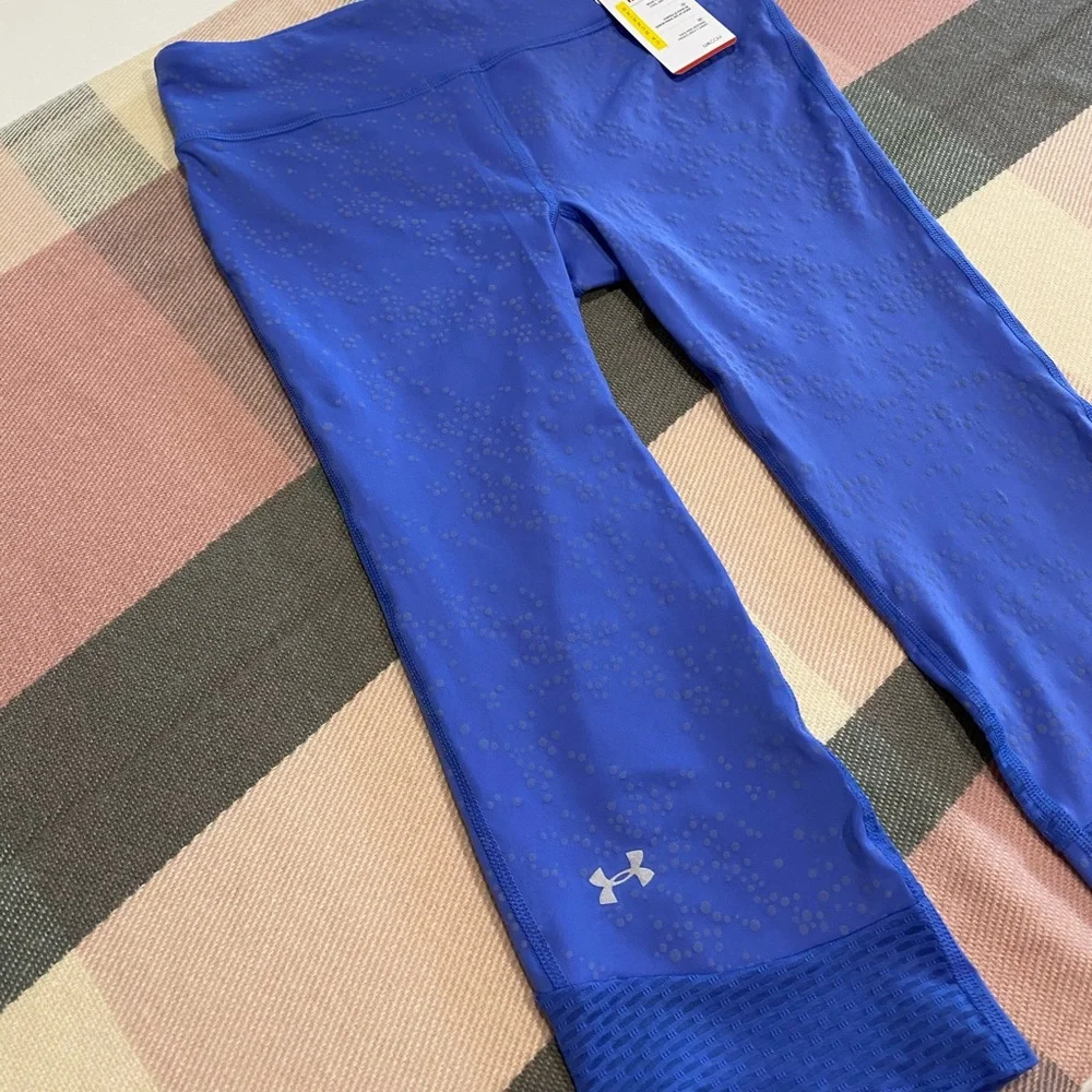 NWT! Under Armour Reflective Mirror Luminous Capri Running Leggings - Picture 5 of 11
